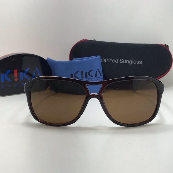 2 for 1 Summer Sale Mens Kika Eyewear Black&Brown - Picture 6 of 8